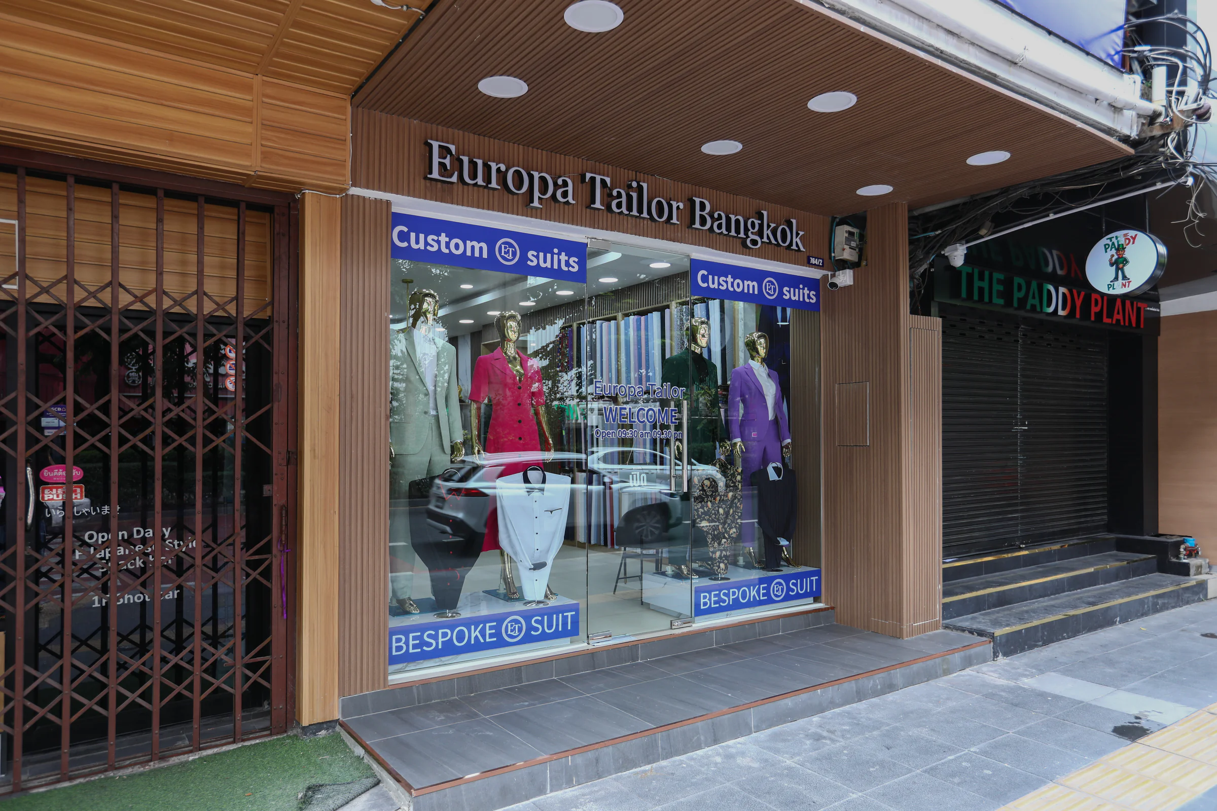 The Europa Tailor Bangkok storefront on Sukhumvit Road